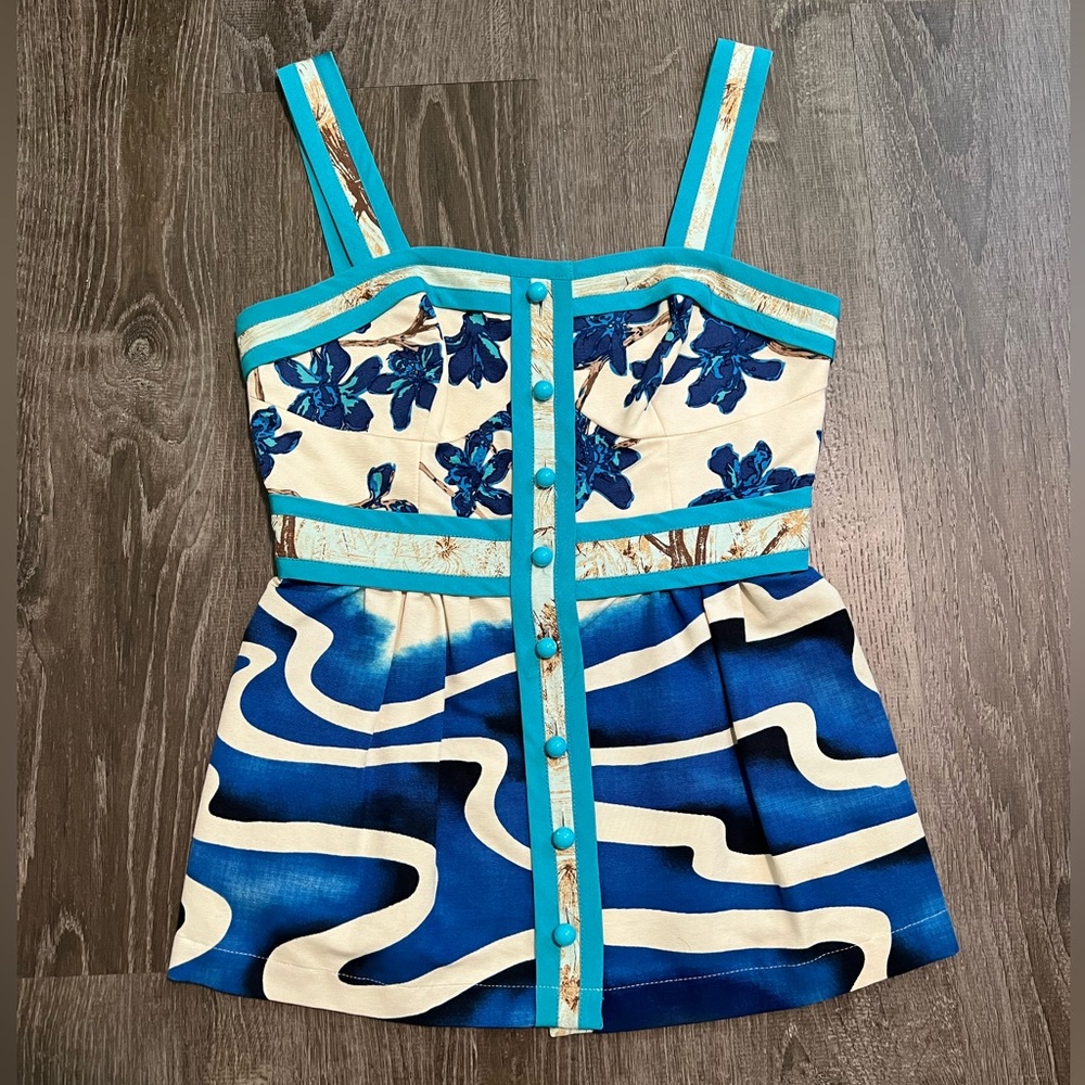 TRACY REESE***Gorgeous Floral Top***XS $345 - Picture 2 of 5